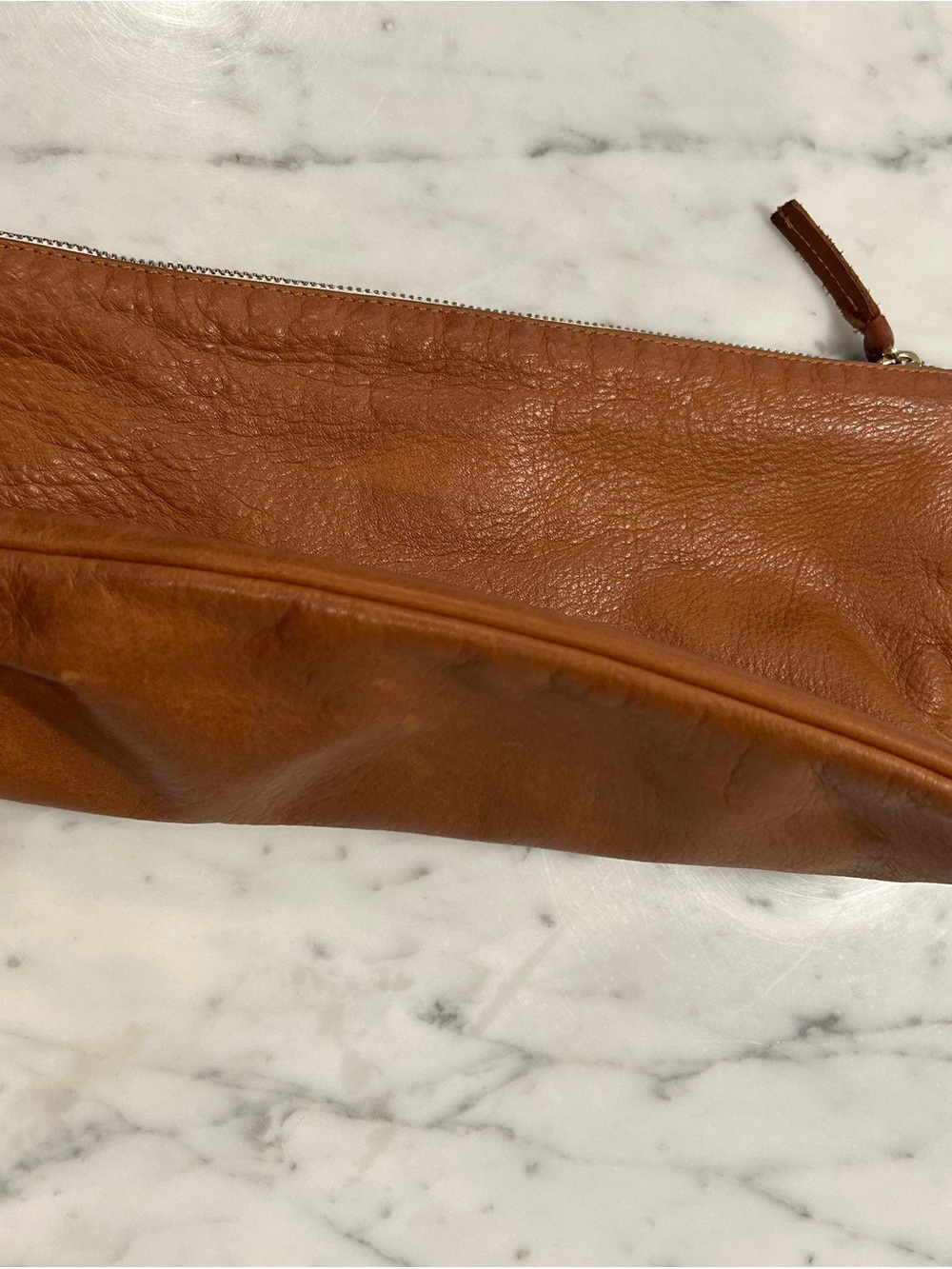Clare V. Tan Leather Crossbody Bag with Gold Hardware - Picture 8 of 10